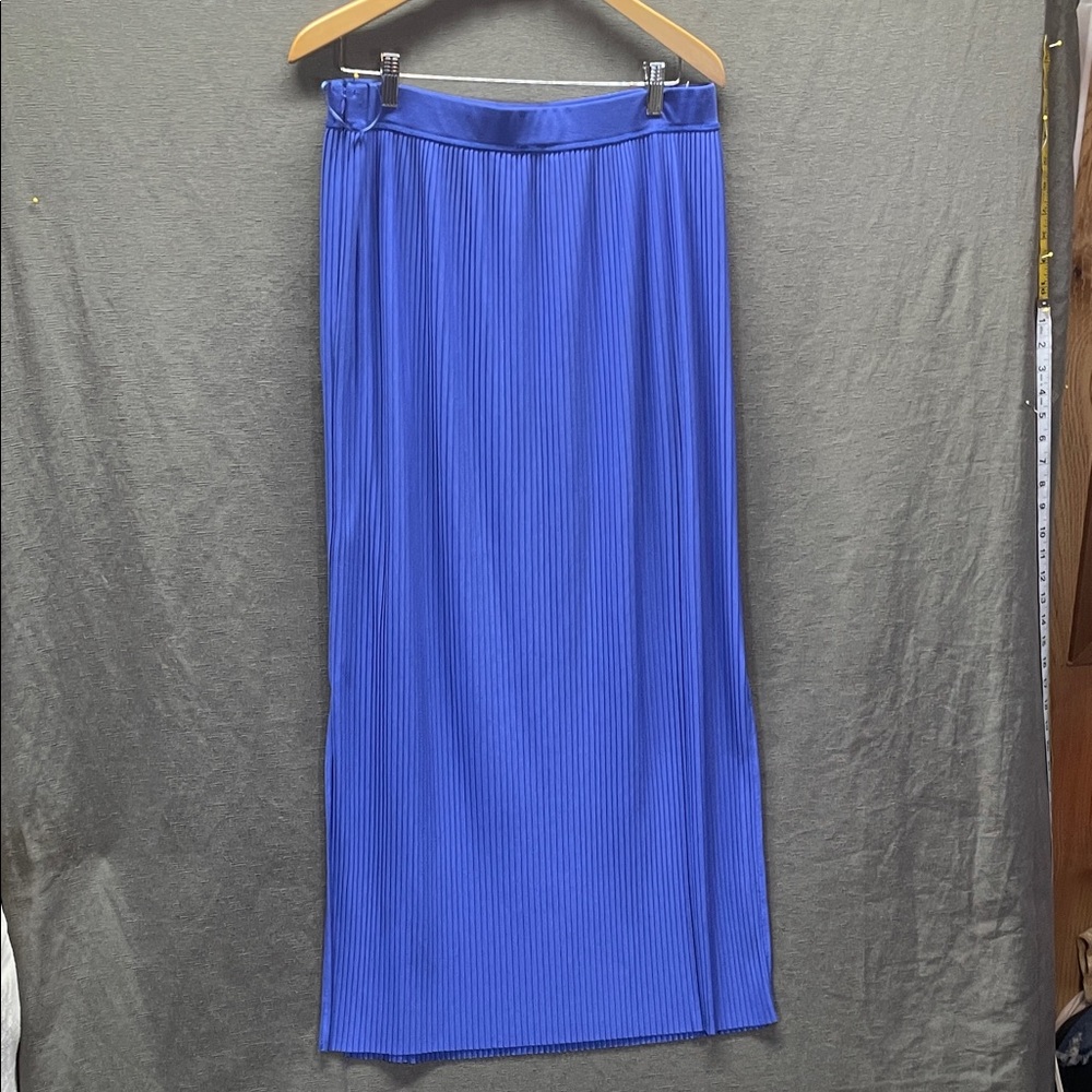 Hugo Boss Cobalt Blue plisse Maxi Skirt